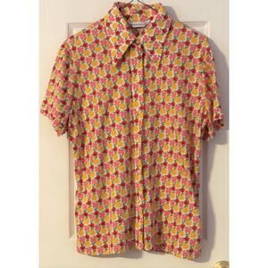 Vintage Ship N Shore Blouse Sz 10 EUC